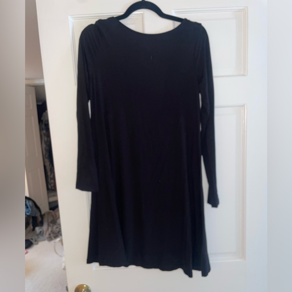 Old Navy Classic Black Long Sleeve Dress